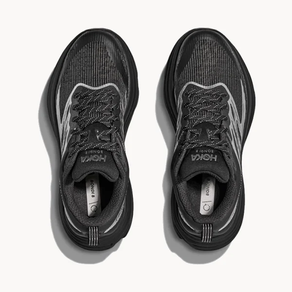 HOKA Bondi 8 TS Caged - Black Silver