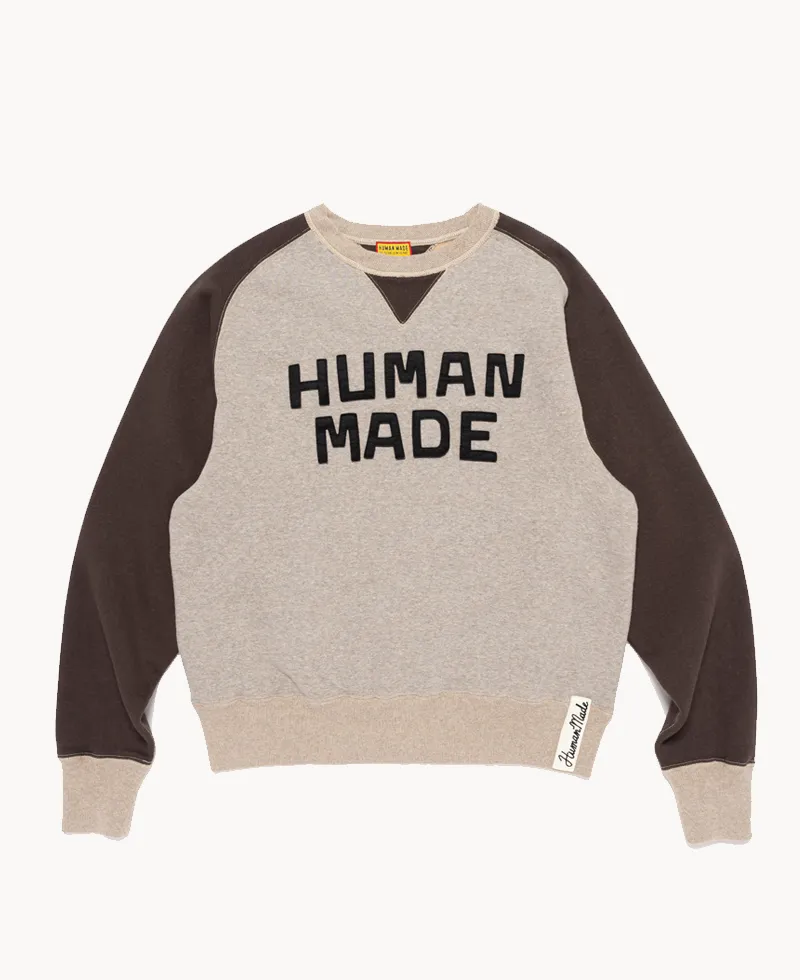 HUMAN MADE Raglan Tsuriami Sweatshirt – Charcoal HUMAN MADE Raglan Tsuriami Sweatshirt – Charcoal