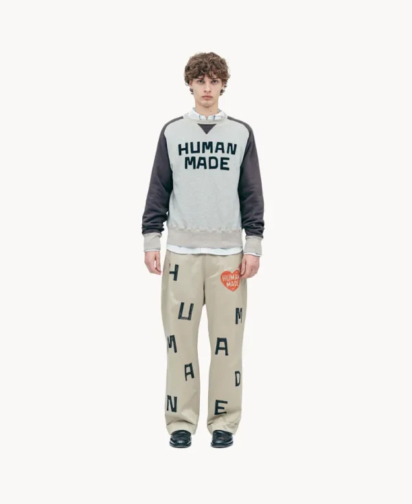 HUMAN MADE Raglan Tsuriami Sweatshirt – Charcoal
