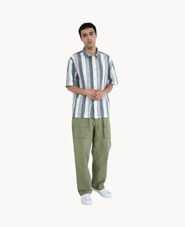 KHAKIS - Cabana Stripe Shirt – Blue