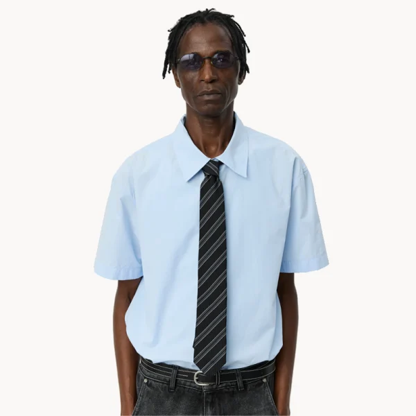 Mfpen Banquet Tie - Dark Grey Retro Stripe