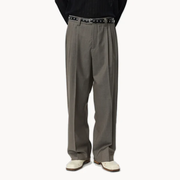 MFPEN Classic Trousers - Light Taupe Wool