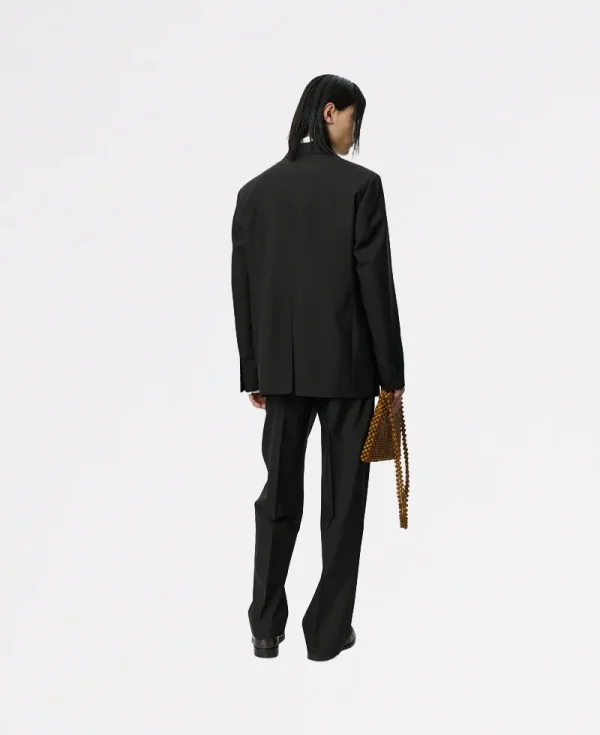 MFPEN Double Breasted Blazer – Dark Brown Dry Wool