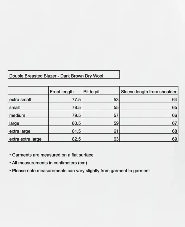 MFPEN Double Breasted Blazer – Dark Brown Dry Wool