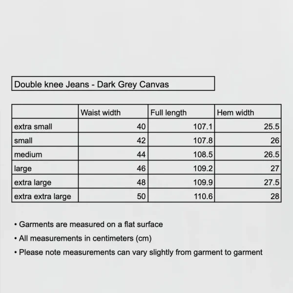 MFPEN Double Knee Jeans – Dark Grey Canvas