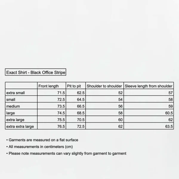 MFPEN Exact Shirt - Black Office Stripe