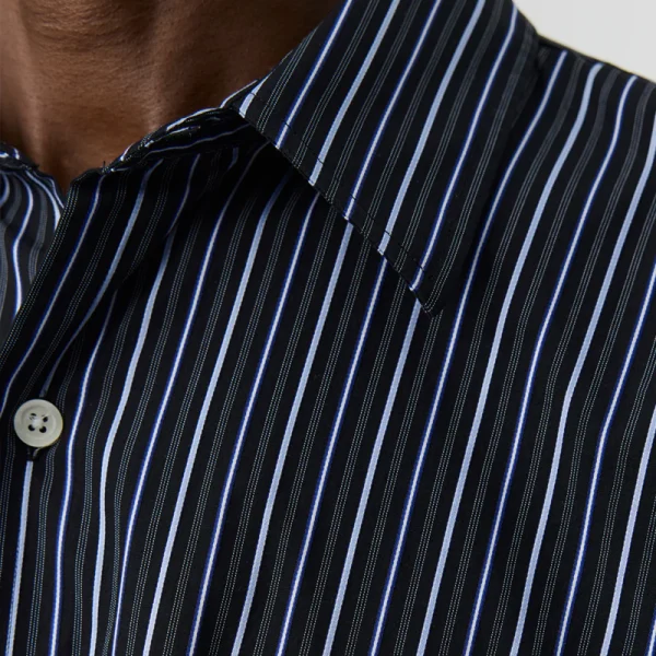 MFPEN Exact Shirt - Black Office Stripe