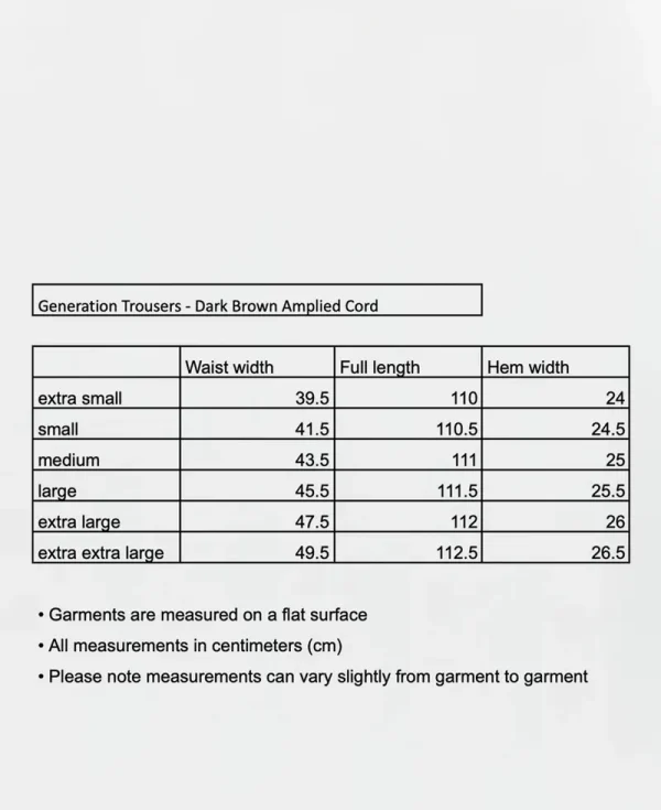 MFPEN Generation Trousers – Dark Brown Amplified Cord