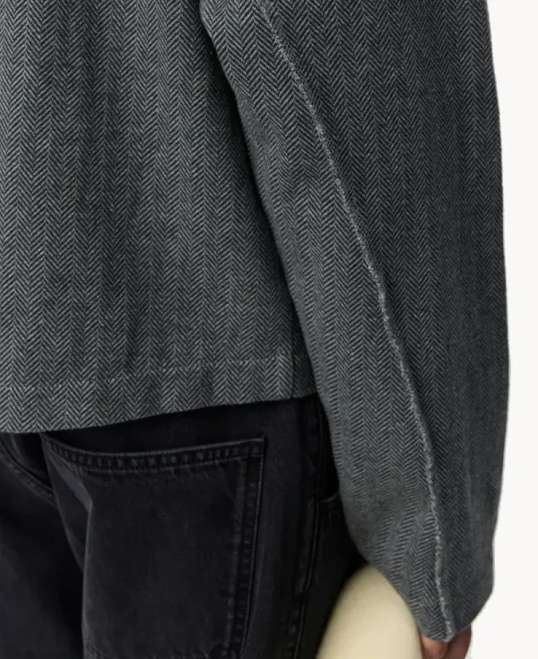 MFPEN Leisure Zip-Up – Grey Herringbone