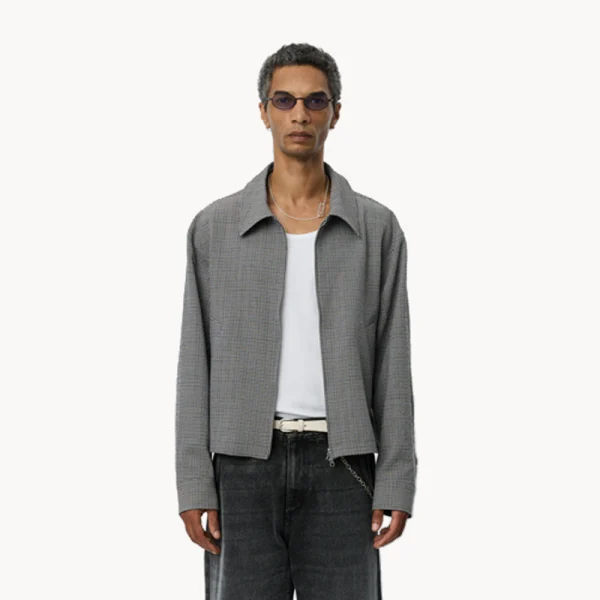 MFPEN Mail Jacket - Taupe Check