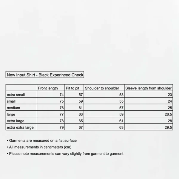 MFPEN New Input Shirt - Black Experienced Check