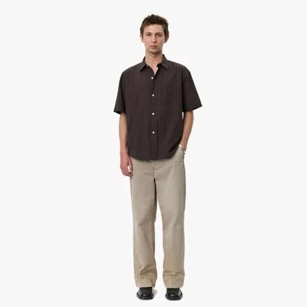 MFPEN New Input Shirt - Dark Brown Check