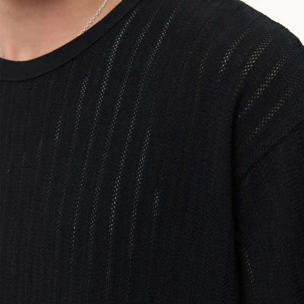 MFPEN Ornament Tee – Black Lace Stripe