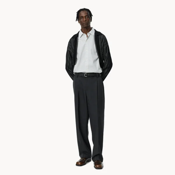 MFPEN Patch Trousers - Grey Dry Wool