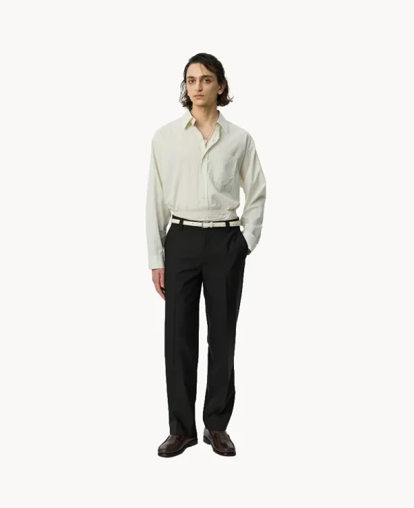MFPEN Prom Trousers – Black Dry Wool