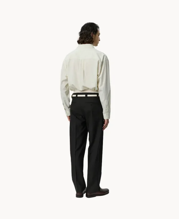 MFPEN Prom Trousers – Black Dry Wool