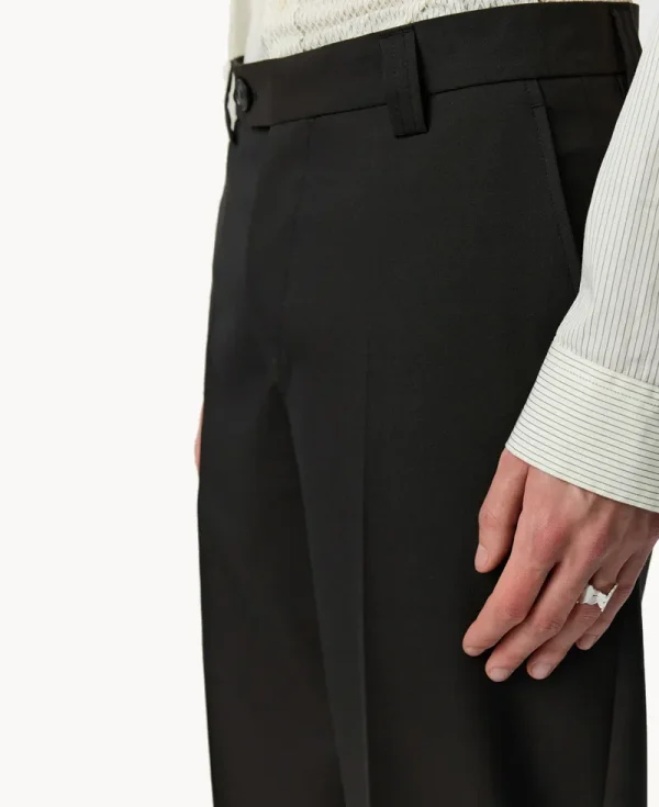 MFPEN Prom Trousers – Black Dry Wool