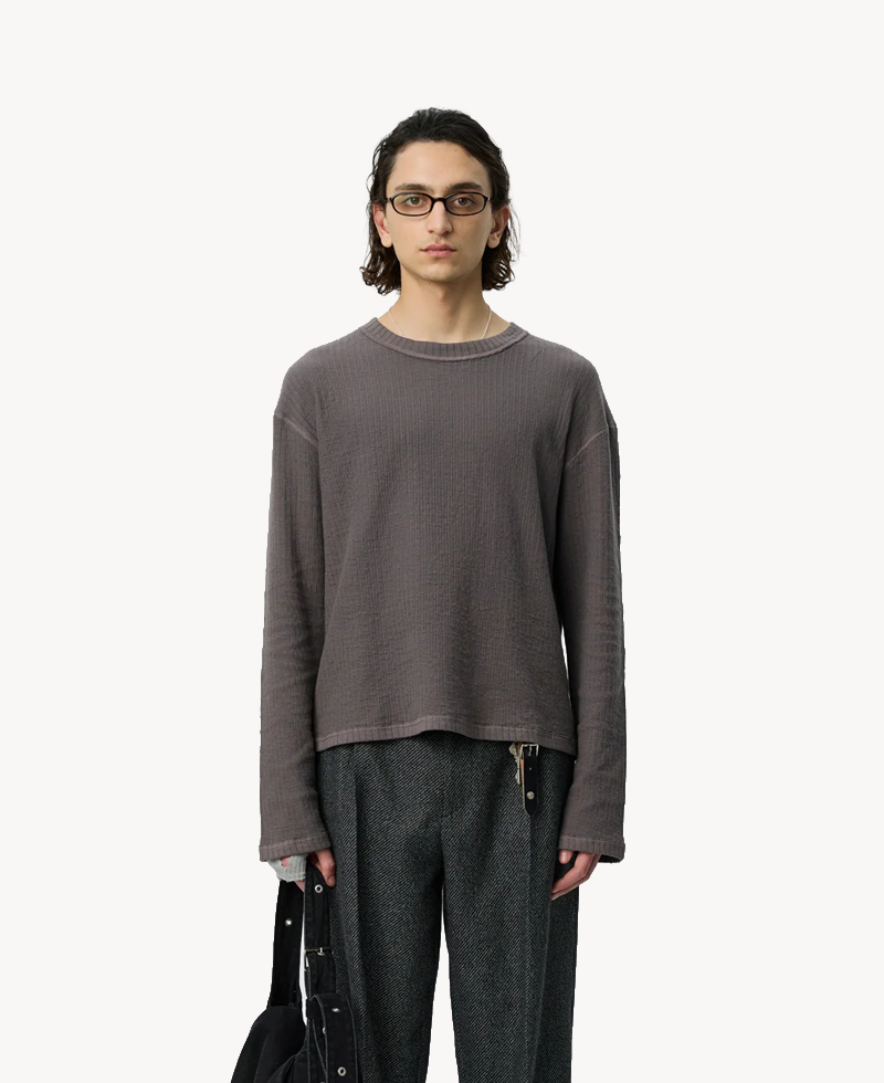 MFPEN Reverse Rib Sweater – Murkey Grey MFPEN Reverse Rib Sweater – Murkey Grey
