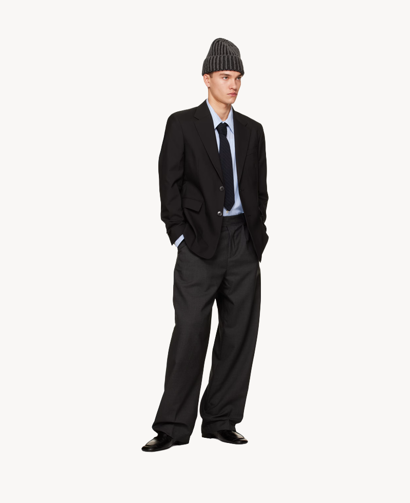 MFPEN Single Breated Blazer – Black Dry Wool MFPEN Single Breated Blazer – Black Dry Wool