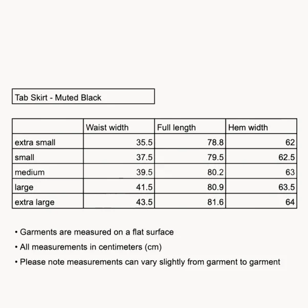 MFPEN Tab Skirt – Muted Black