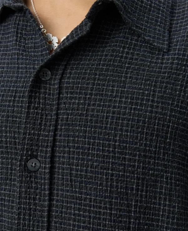 Camisa de vacaciones MFPEN – Cuadros medianoche