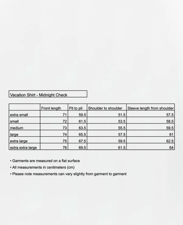 Camisa de vacaciones MFPEN – Cuadros medianoche