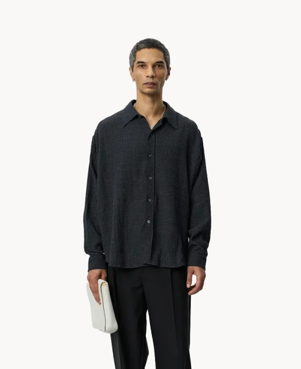 Camisa de vacaciones MFPEN – Cuadros medianoche