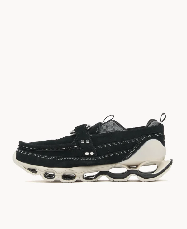 MIZUNO SETSUMASA KOBAYSHI Wave Prophecy Ring Moc – Black Quiet Shade Silver Birch
