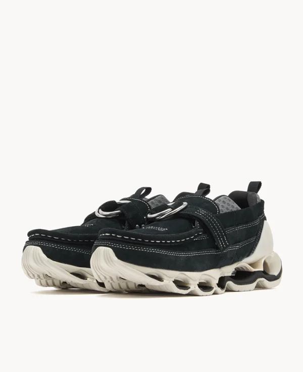 MIZUNO SETSUMASA KOBAYSHI Wave Prophecy Ring Moc – Black Quiet Shade Silver Birch
