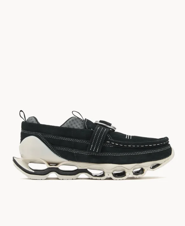 MIZUNO SETSUMASA KOBAYSHI Wave Prophecy Ring Moc – Black Quiet Shade Silver Birch