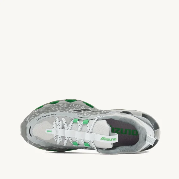 MIZUNO-WAVE PROPHECY 13 2 Harbor Mist Black Vibrant Green