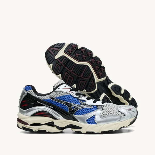 MIZUNO-WAVE RIDER 10 Harbor Mist Black Dazzling Blue
