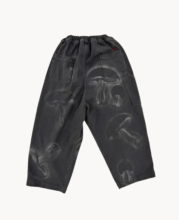 MONOSTEREO Druid Shroomie Airbrushed Balloon Pant – Washed Black