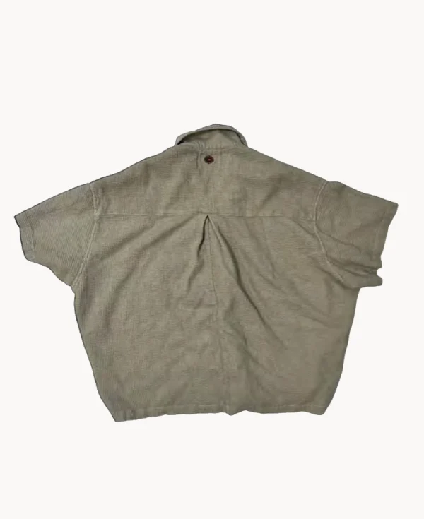 MONOSTEREO Thermal Bath Waffle Oversized Shirt – Natural