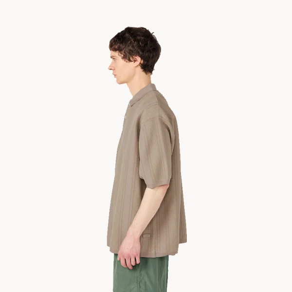 NANAMICA Knit Polo Sweater – Charcoal