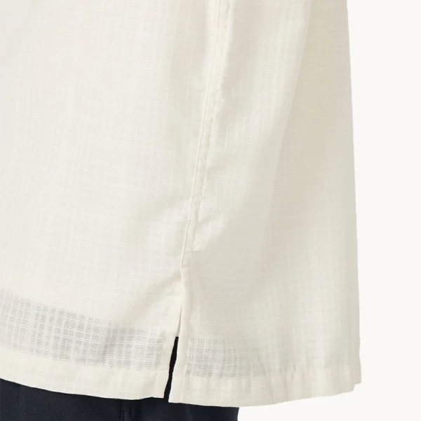 NANAMICA Open Collar Panama SS Shirt – Off White