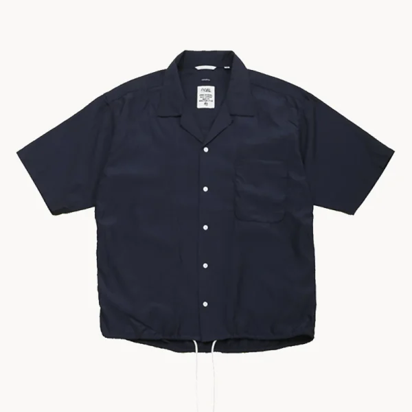 NANAMICA Open Collar SS Shirt – Navy