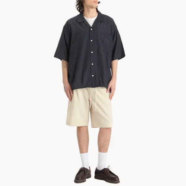 NANAMICA Open Collar SS Shirt – Navy