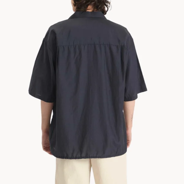 NANAMICA Open Collar SS Shirt – Navy