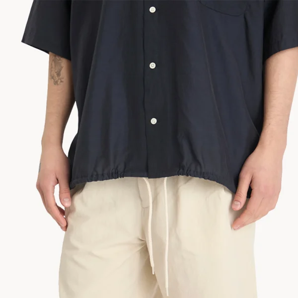 NANAMICA Open Collar SS Shirt – Navy