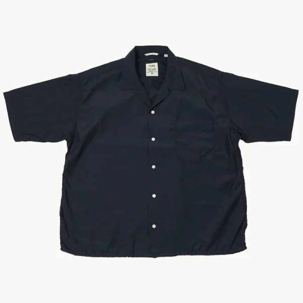 NANAMICA Open Collar SS Shirt – Navy
