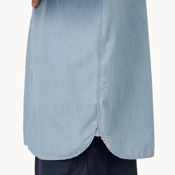 NANAMICA Regular Collar Chambray Shirt – Light Indigo