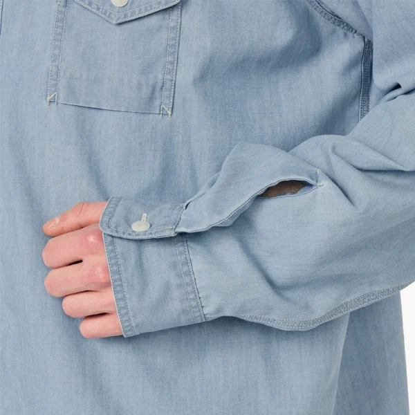 NANAMICA Regular Collar Chambray Shirt – Light Indigo