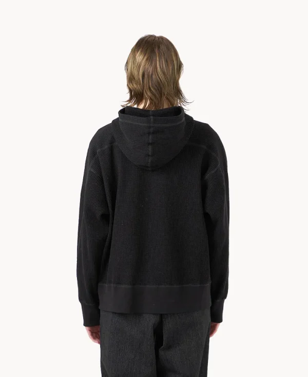 NANAMICA Zip Up Thermal Hoodie Charcoal (1)