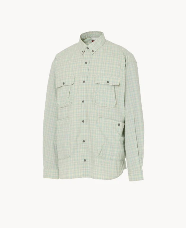 NANGA Mini Plaid Camp Shirt – Beige