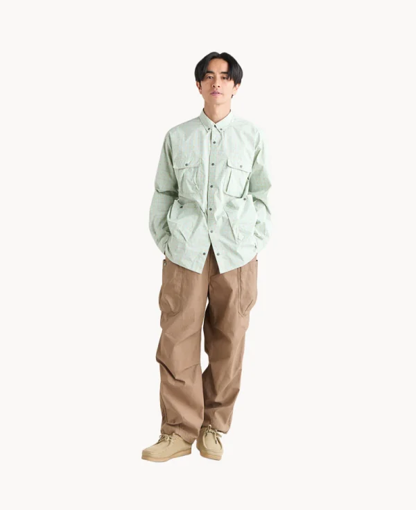 NANGA Mini Plaid Camp Shirt – Beige