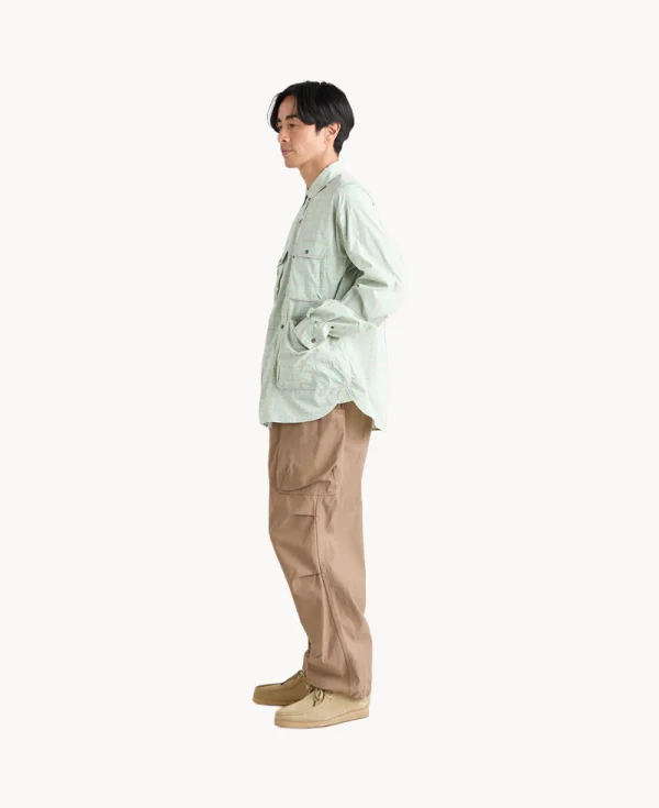 NANGA Mini Plaid Camp Shirt – Beige