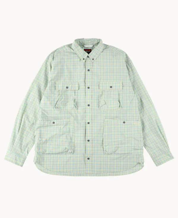 NANGA Mini Plaid Camp Shirt – Beige