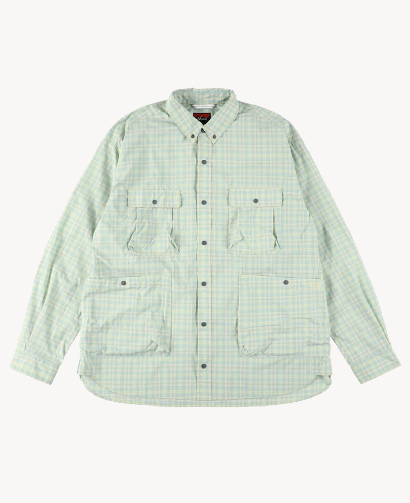 NANGA Mini Plaid Camp Shirt – Beige NANGA Mini Plaid Camp Shirt – Beige