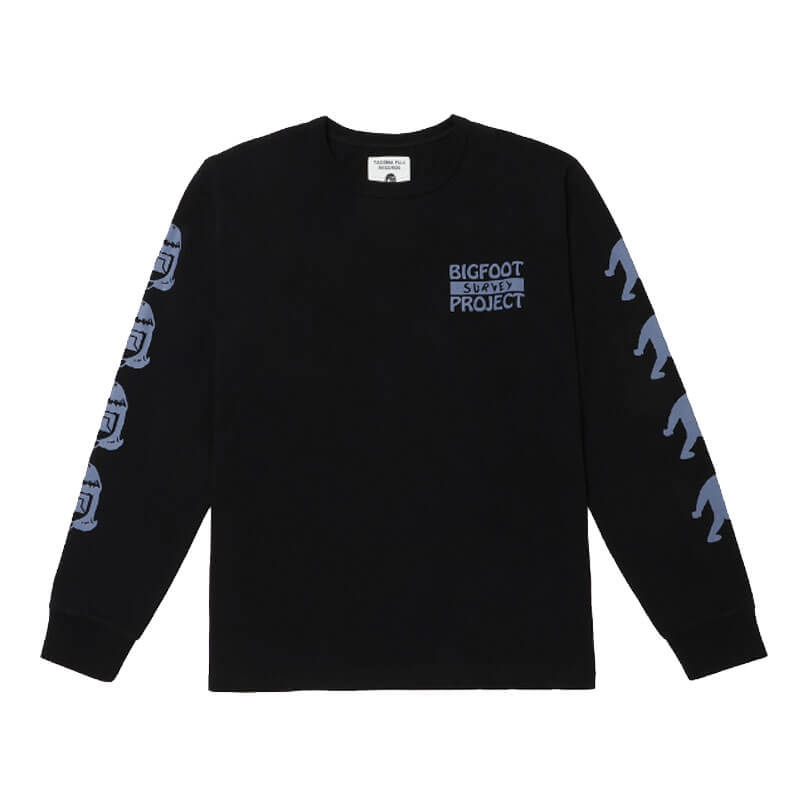TACOMA FUJI RECORDS Bigfoot Survey Project LS Tee - Black 